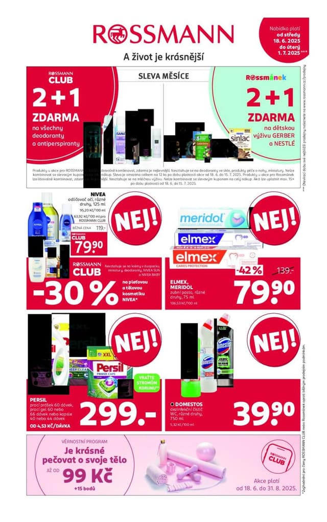 Rossmann drogerie leták 23.6. - 6.7.